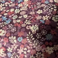 kokka Angel,s garden 紫色の花柄コットン生地