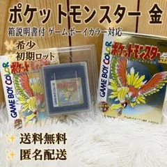 希少 初期ロット 포켓몬 金 箱説付 ゲームボーイカラー Nintendo