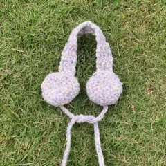 【ハンドメイド】耳当て　編み物　秋冬　イヤーマフ　イヤーマフラー　イヤマフ