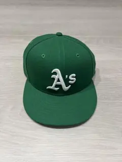 NEW ERA A's グリーンキャップ　7 1/4