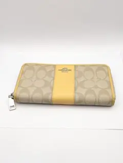 新品 COACH 長財布 シグネチャー ライトブルー - メルカリ