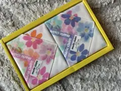 【新品】marie claire ブルーミング中西花柄 ハンカチ 2枚セット