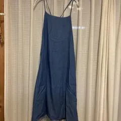 デニムワンピース ロング丈