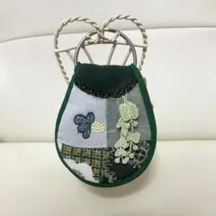 twins 小さなポーチ ミナペルホネンハンドメイド 両面パッチワーク