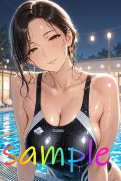 a609　AI美女　イラスト　ポスター　アニメ　ランジェリー　グラビア　水着