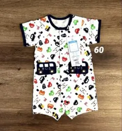 【新品未使用】半袖ロンパース 60cm