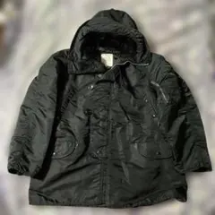 USA製“ALPHA” N-3B パーカー ブラック LARGE