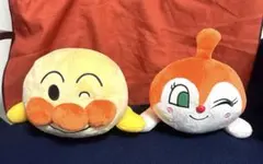 【まとめ割アリ】【新品未開封】アンパンマン&ドキンちゃん　ねそべりぬいぐるみ