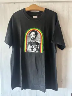 00s マスターピース　ハイレセラシエ　Tシャツ　ラスタカラー　レゲエ　バンドT