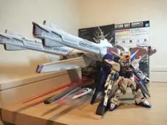 MGSDフリーダムガンダム＋HGミーティア　プレバン限定　全塗装完成品のサムネイル
