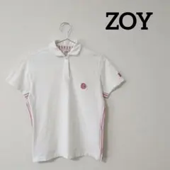 ZOY　ゾーイ　レディース　ゴルフウェア　半袖　ポロシャツ　白