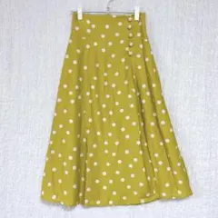 3948 トッコクローゼット　ロングスカート　ドット　後ろリボン　パール　Mのサムネイル