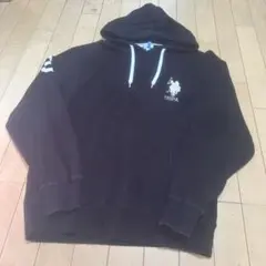 U.S. POLO ASSNメンズパーカー黒LL