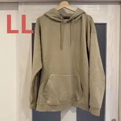 LL メンズ　トレーナー　ベージュ　長袖　秋冬　ゆったり　部屋着　ブラウン