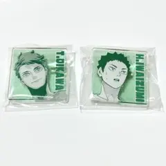 ハイキュー アクリルバッジ 原画展 ハイキュー展 及川徹 岩泉一 青葉城西