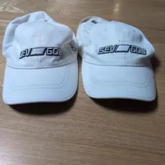 SEV GOLF キャップ 2点セット ホワイト
