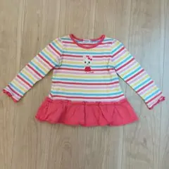 ミキハウス うさぎ長袖カットソー 100cm