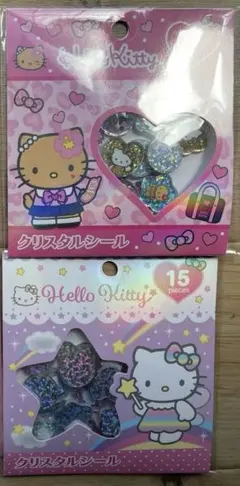 キティ　サンリオ　おはじきシール　正規品　クリスタルシール
