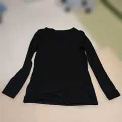 H230 黒の長袖トップス ユニクロ　ヒートテック