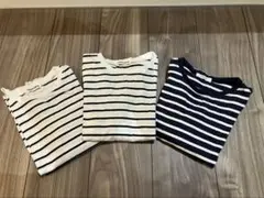 ストライプ長袖カットソー3枚セット　140cm