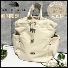 【韓国限定✨ノースフェイス】正規品！BONNEY バケットバッグ ミニ　クリーム