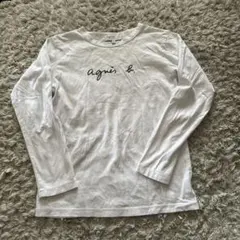 agnès b. ホワイト長袖Tシャツ 12ans