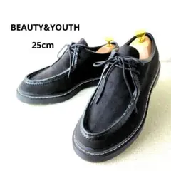 【未使用品】BEAUTY&YOUTH フレンチUチップシューズ 革靴 モカシン