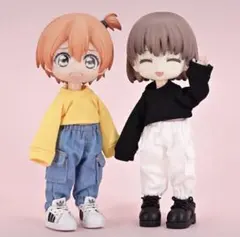 オビツ11 ドール服 長袖トップス無地 12分の1 ねんどろいどどーる ブラック