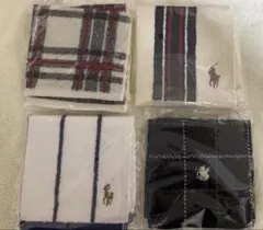 ラルフローレン タオルハンカチ4枚セット ハンドタオル RALPH LAUREN