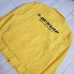 90s DUNLOP ダンロップ ナイロンジャケット イエロー ビッグロゴのサムネイル