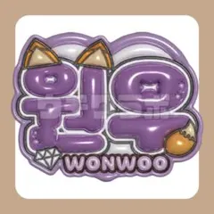 セブチ　seventeen ウォヌ　ぷっくり　ネームボード　うちわ文字のサムネイル