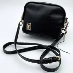 MARC JACOBS カメラバック ショルダーバッグ レザー 黒 ゴールド金具