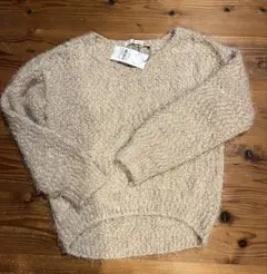 E hyphen world gallery PEACE ベージュニット