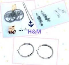 新品❤️含むGrandedge 、H&Mアクセサリーピアス6点ネックレス1点セットのサムネイル