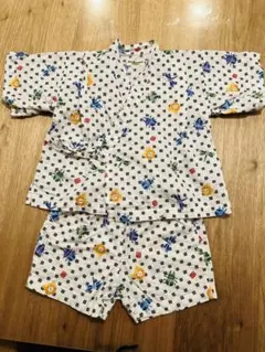 【送料込】HOT BISCUITS 甚平 90 ミキハウス 浴衣 匿名配送93