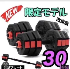 30kg ダンベル 2個セット 限定モデル　ジャンクのサムネイル