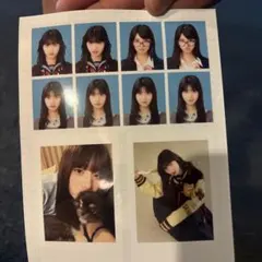 アイドル 証明写真風 ステッカーシート 2枚セット