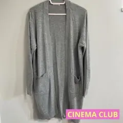 CINEMA CLUB ロングカーディガン　Mサイズ　グレー　ハニーズ　ボタン無