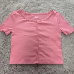 GAP リブ半袖カットソー ピンク XXSのサムネイル