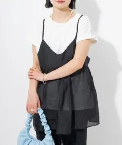 【未使用】LAVEANGE サテンキャミソール 4L