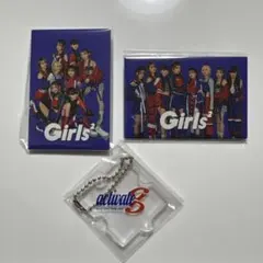 Girls2 缶バッジ パズルキーホルダー 2点セット 原田都愛 ガルバト