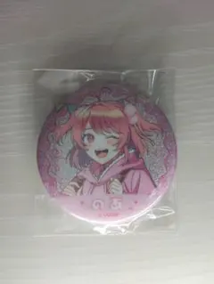 のあさん 缶バッジ 　(カラフルピーチ)