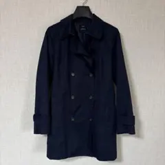 【美品】23区大きいサイズトレンチコート　濃紺
