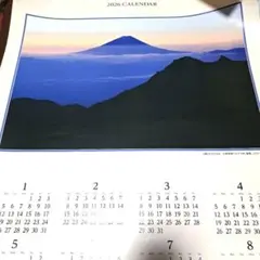 カレンダー　2026　ポスターカレンダー　壁掛け　大判　1枚　鳳凰三山　富士山のサムネイル