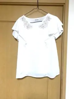 MISCH MASCH フリル袖ブラウス ホワイト