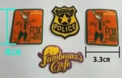 ズートピア ワッペン　4枚