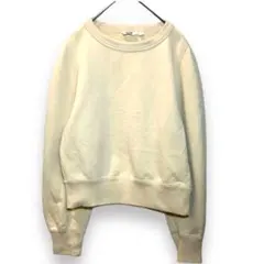 UNIQLO ショート丈トレーナー　ベージュ（M） 可愛い　カジュアル　美品