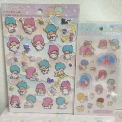 ヨ*ト様 国内正規品 ペタペタシール キラぷくシール リトルツインスターズ キキ