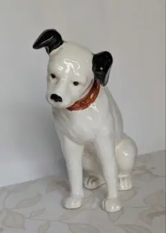 ビクター犬　ニッパーくん　陶器製　置物 フィギュア　箱なしのサムネイル