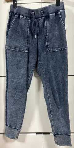 GU デニムスウェットイージーパンツ